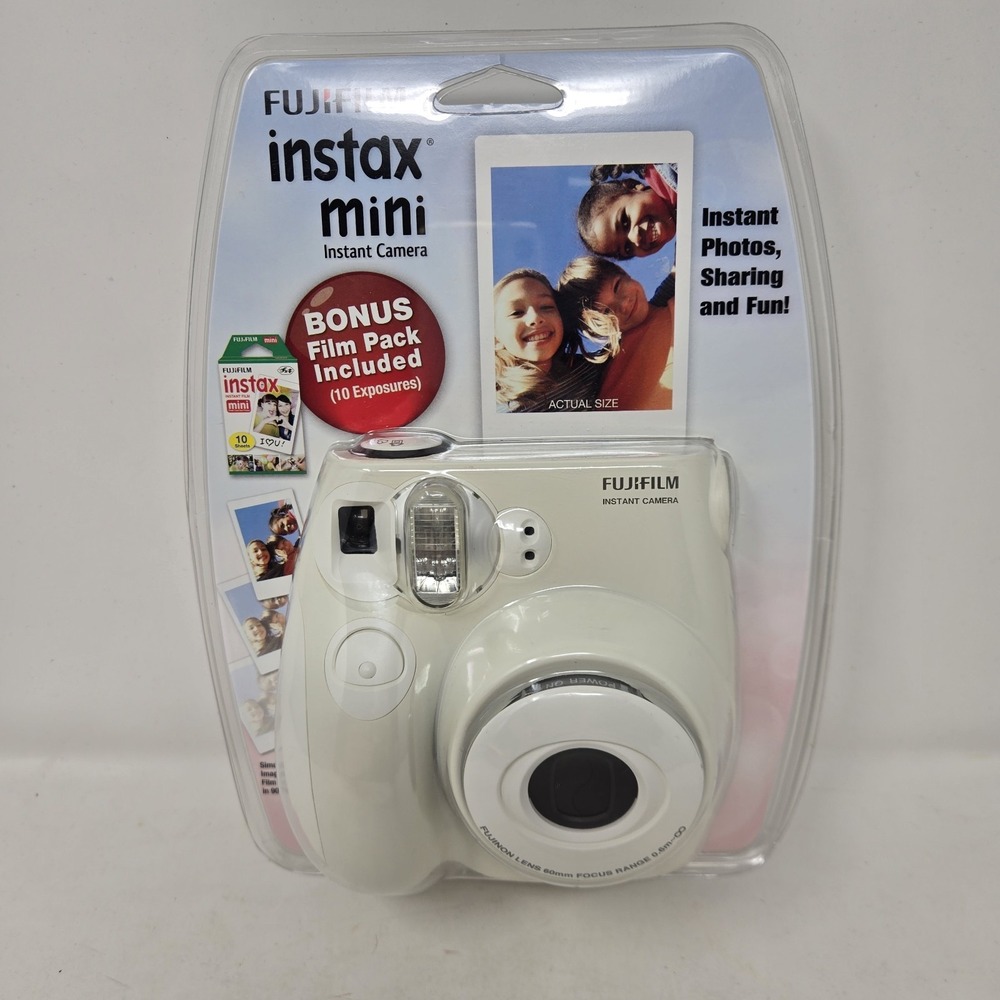 Fujifilm Instax Mini 7S Instant Camera Film White Instant Photos NEW SEALED